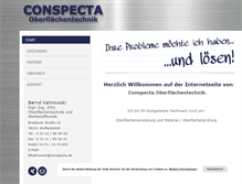 Tablet Screenshot of conspecta.de
